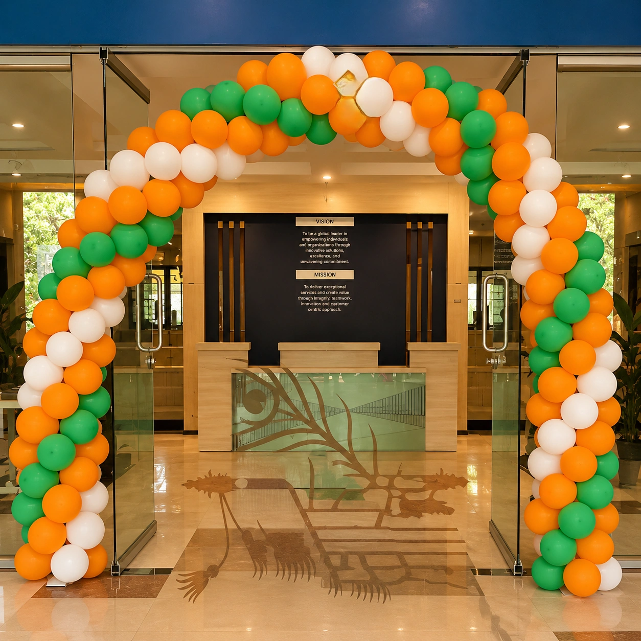 Tricolor Gate Decoration