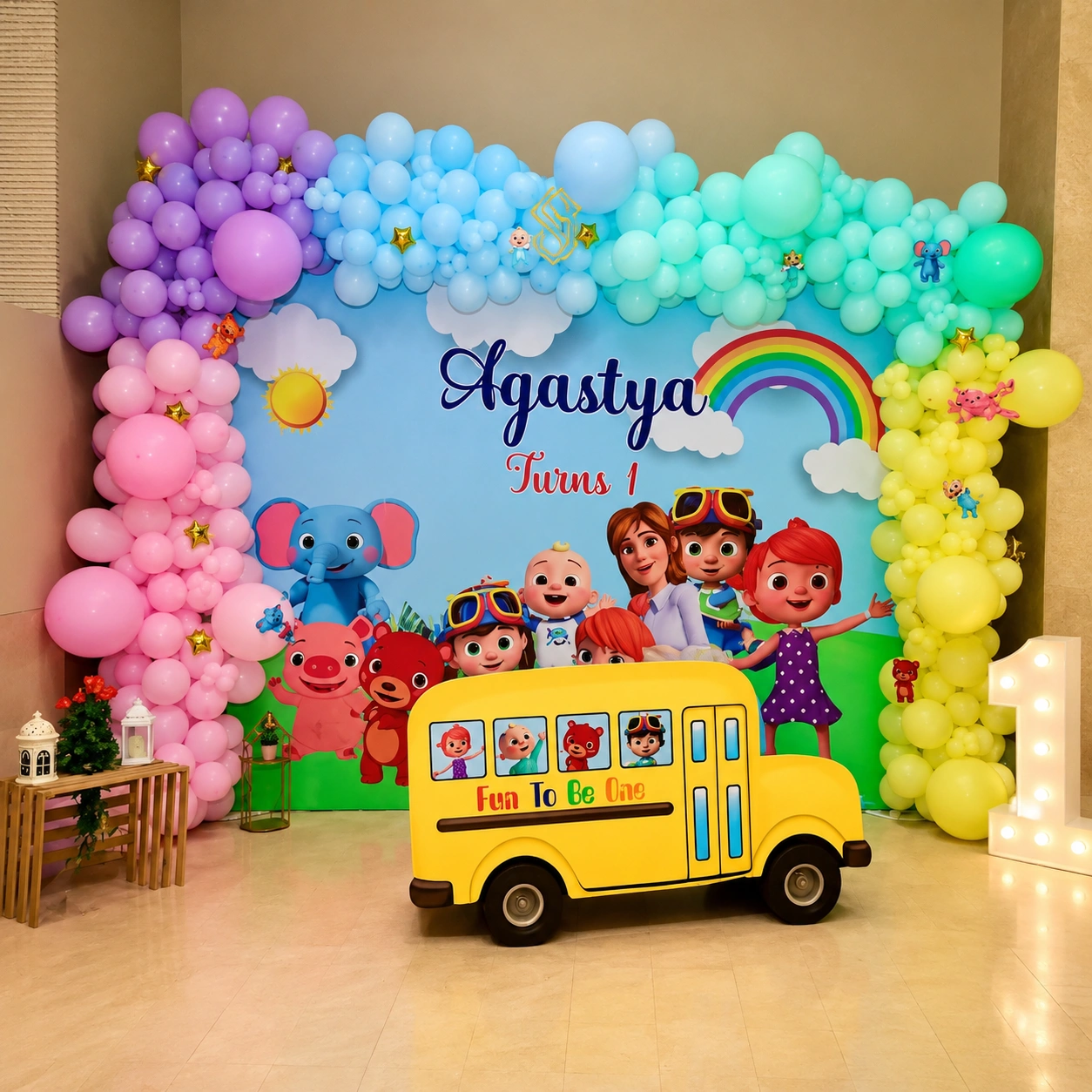 Customized Cocomelon Backdrop