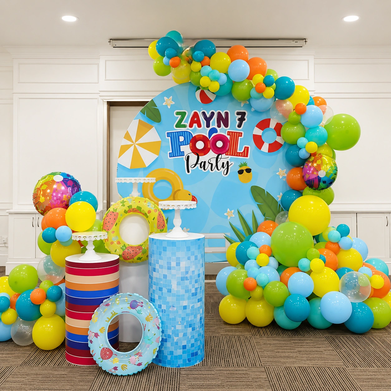 Pool Party Theme Birthday Decoration