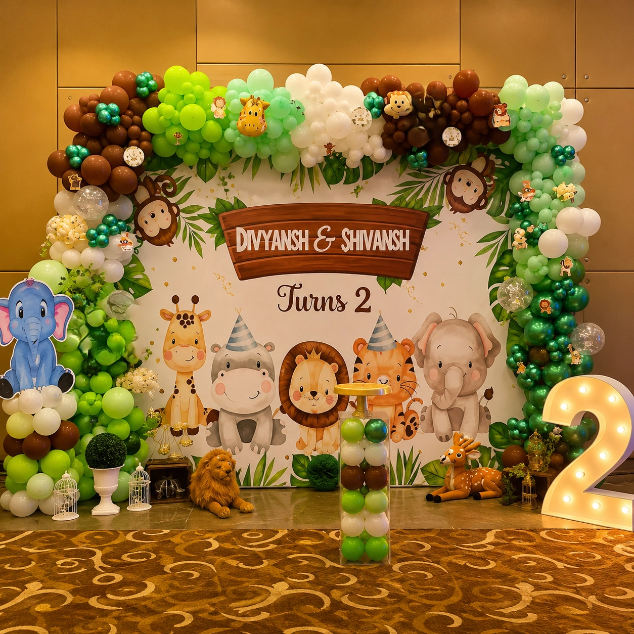 Jungle Theme Stage Decoration