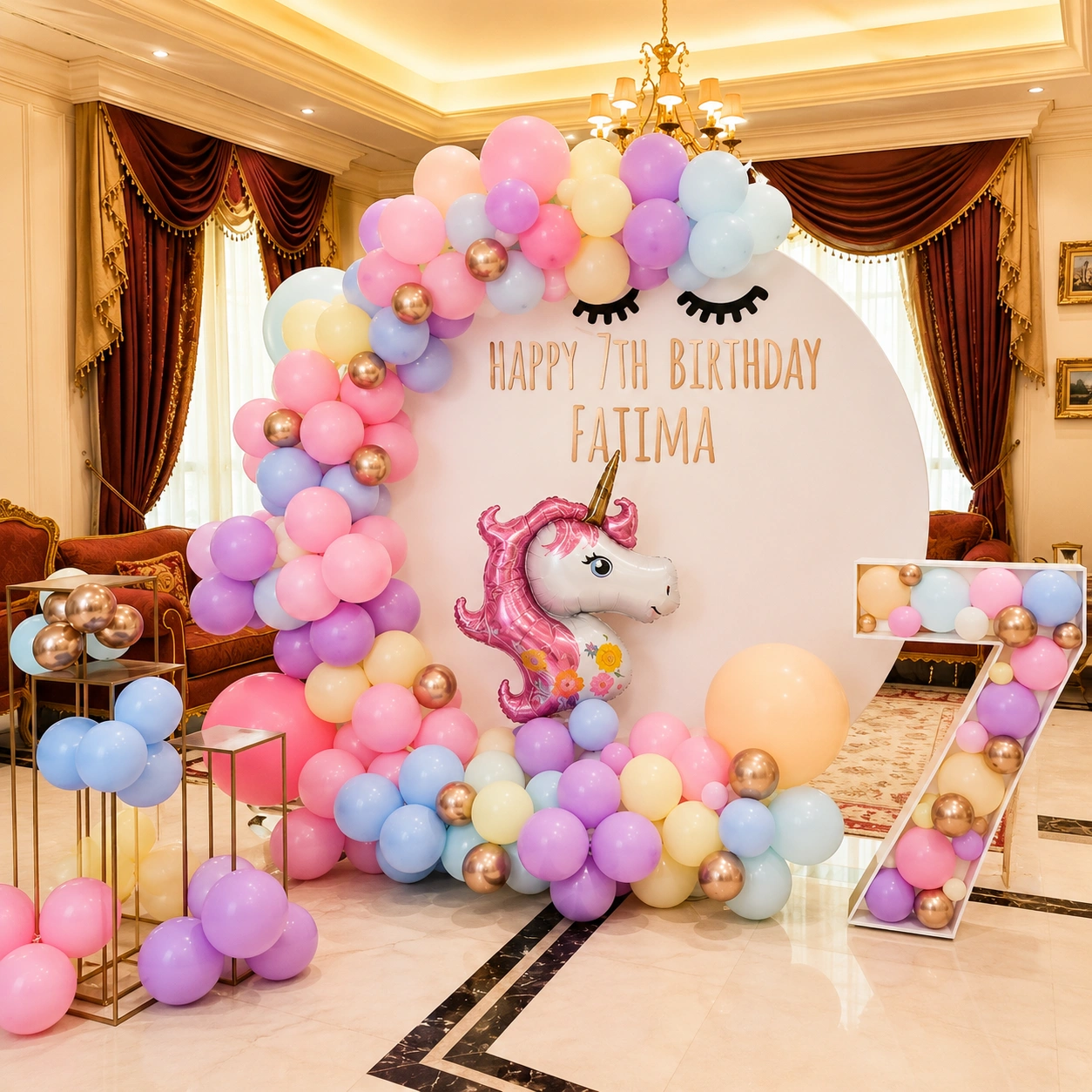 Premium Unicorn Theme Birthday Decoration