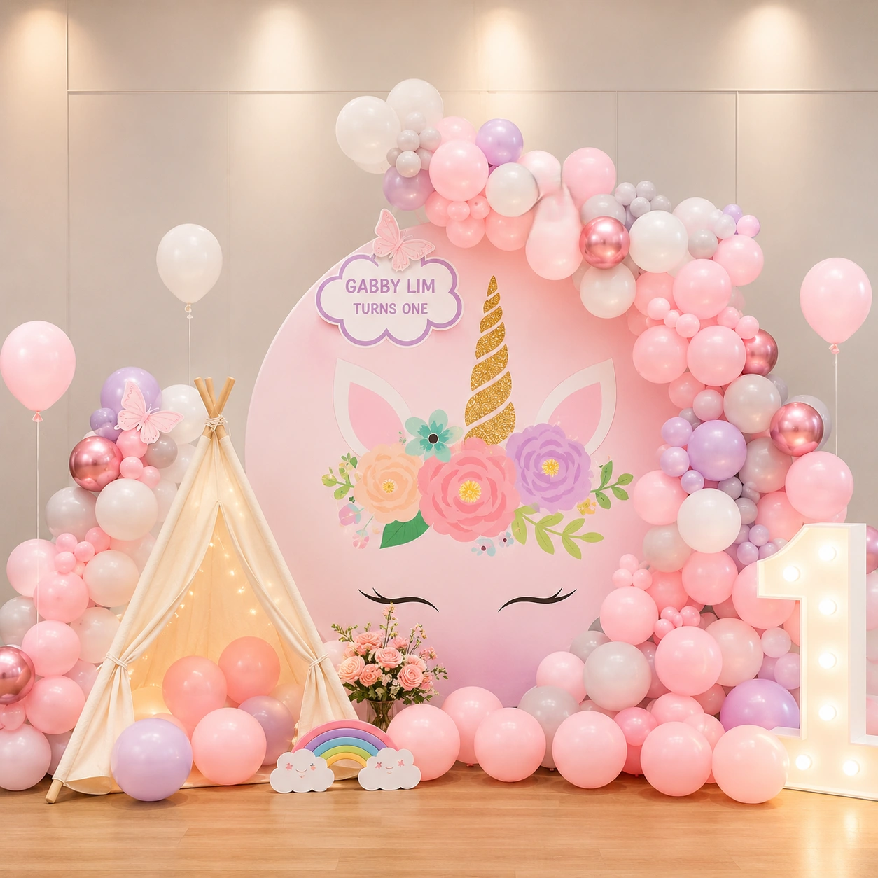 Unicorn Theme Stage Decoration