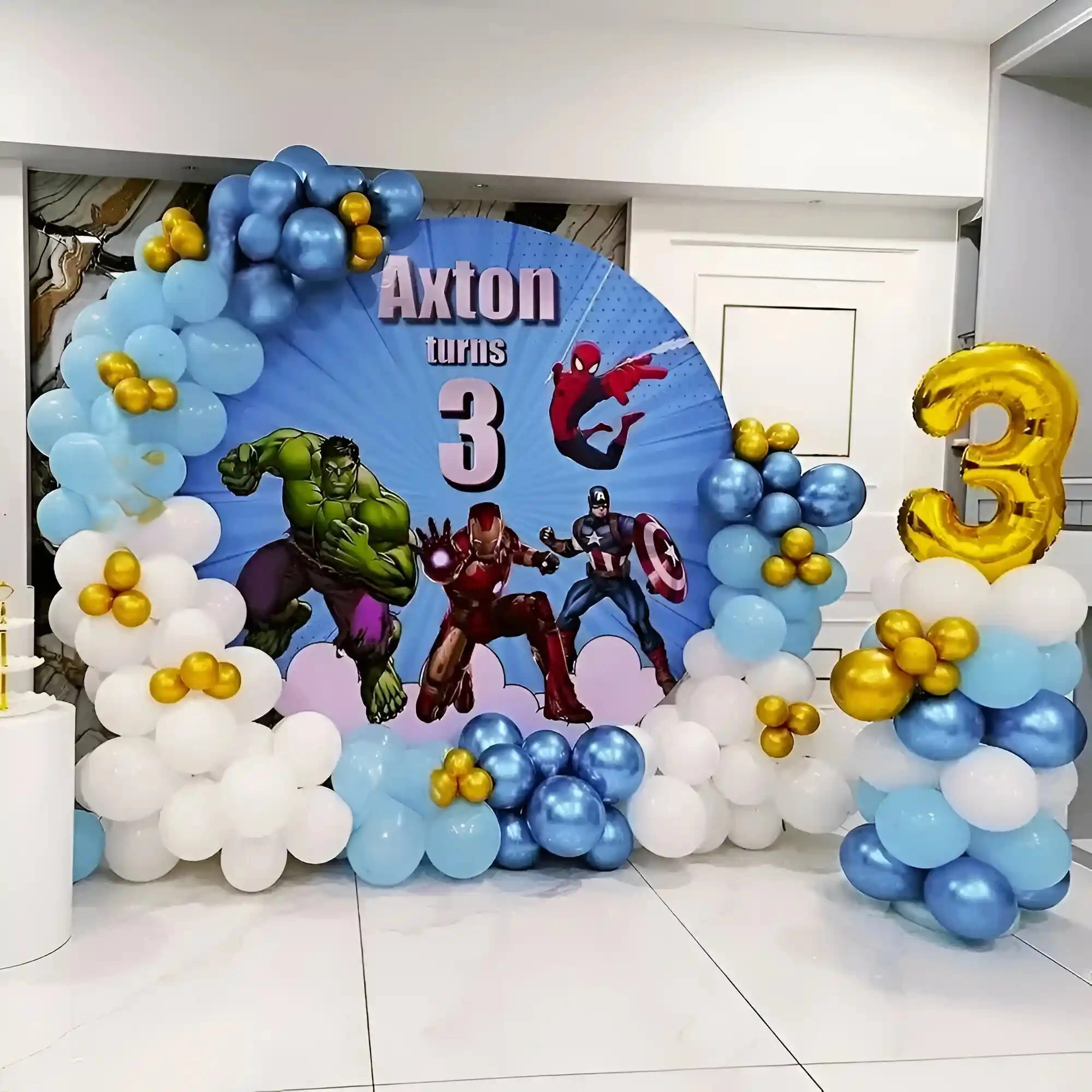 Customized Avenger Theme Backdrop
