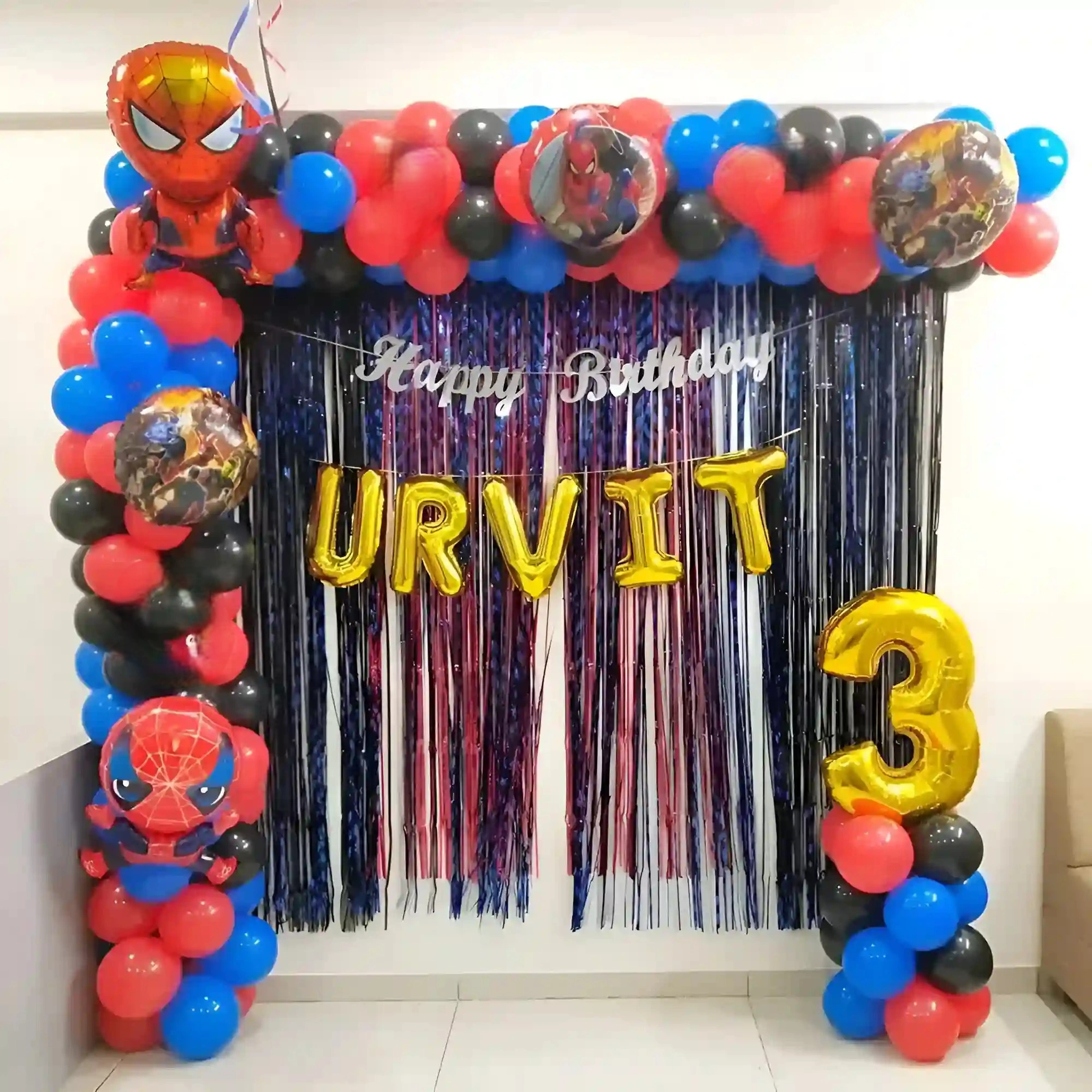 Spiderman Theme Balloon Decor