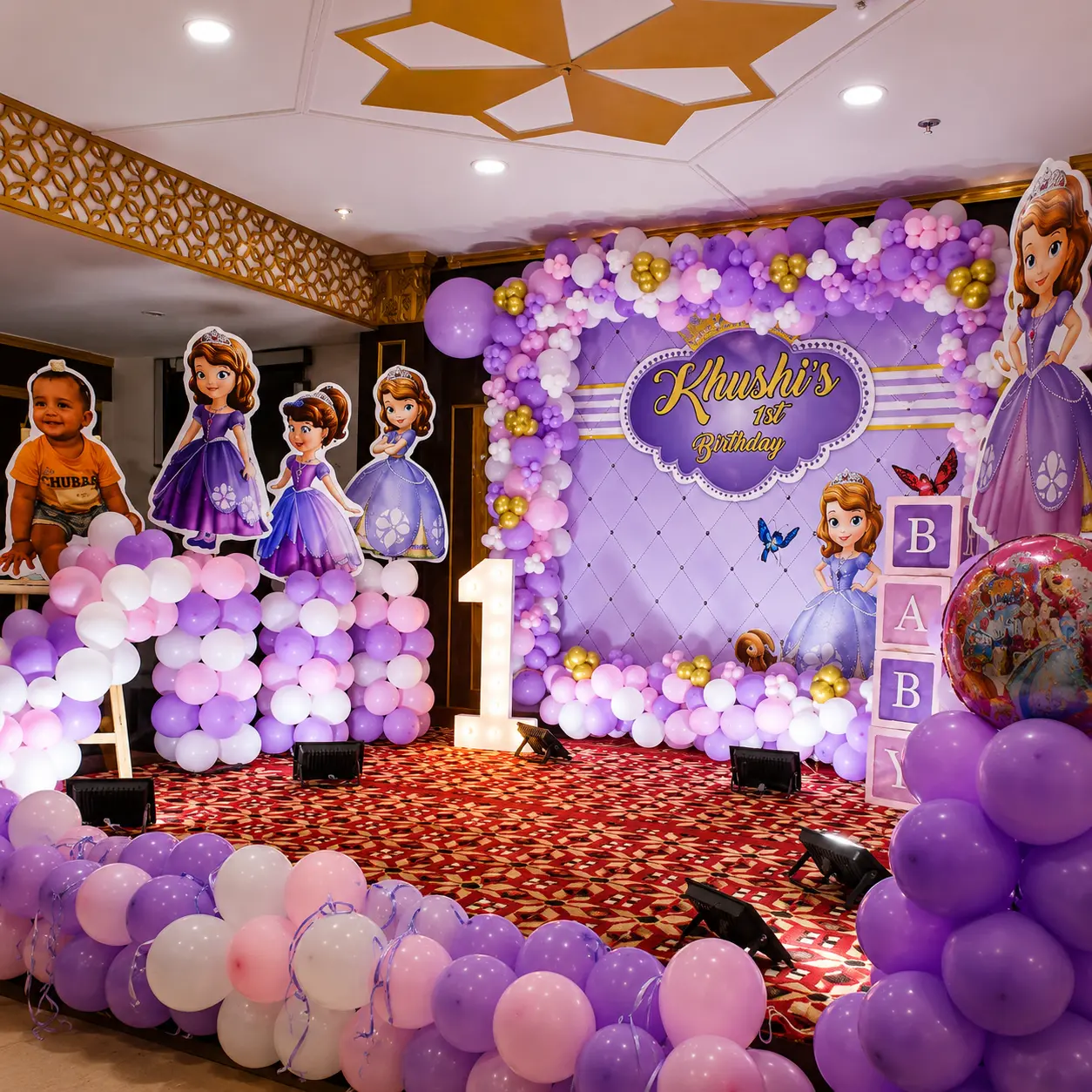 Sofia the First Theme Birthday Setup