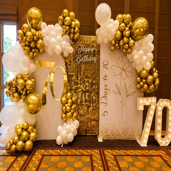 Milestone Birthday Stage Decoration