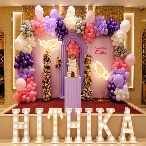 Luxury Butterfly Theme Birthday Decoration