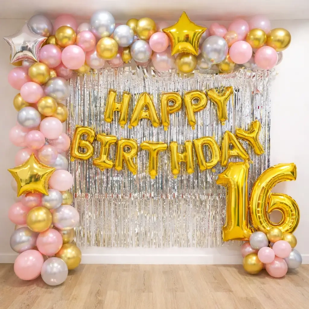 Glam Balloon Wall Decoration