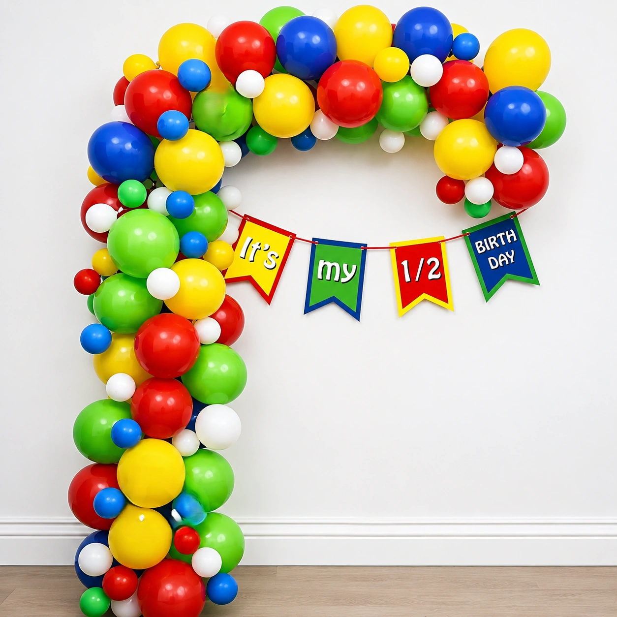 Simple Six Months Birthday Decoration