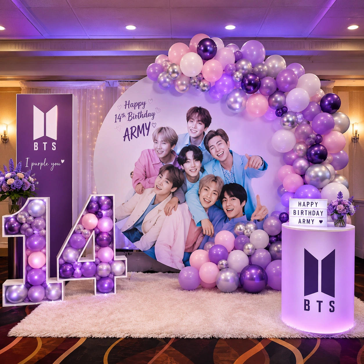 BTS Theme Birthday Decoration