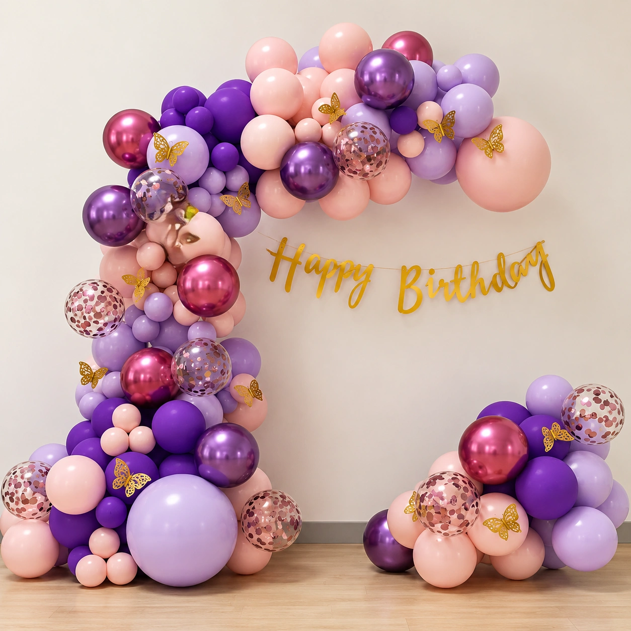 Simple Pastel Balloon Arch Decoration