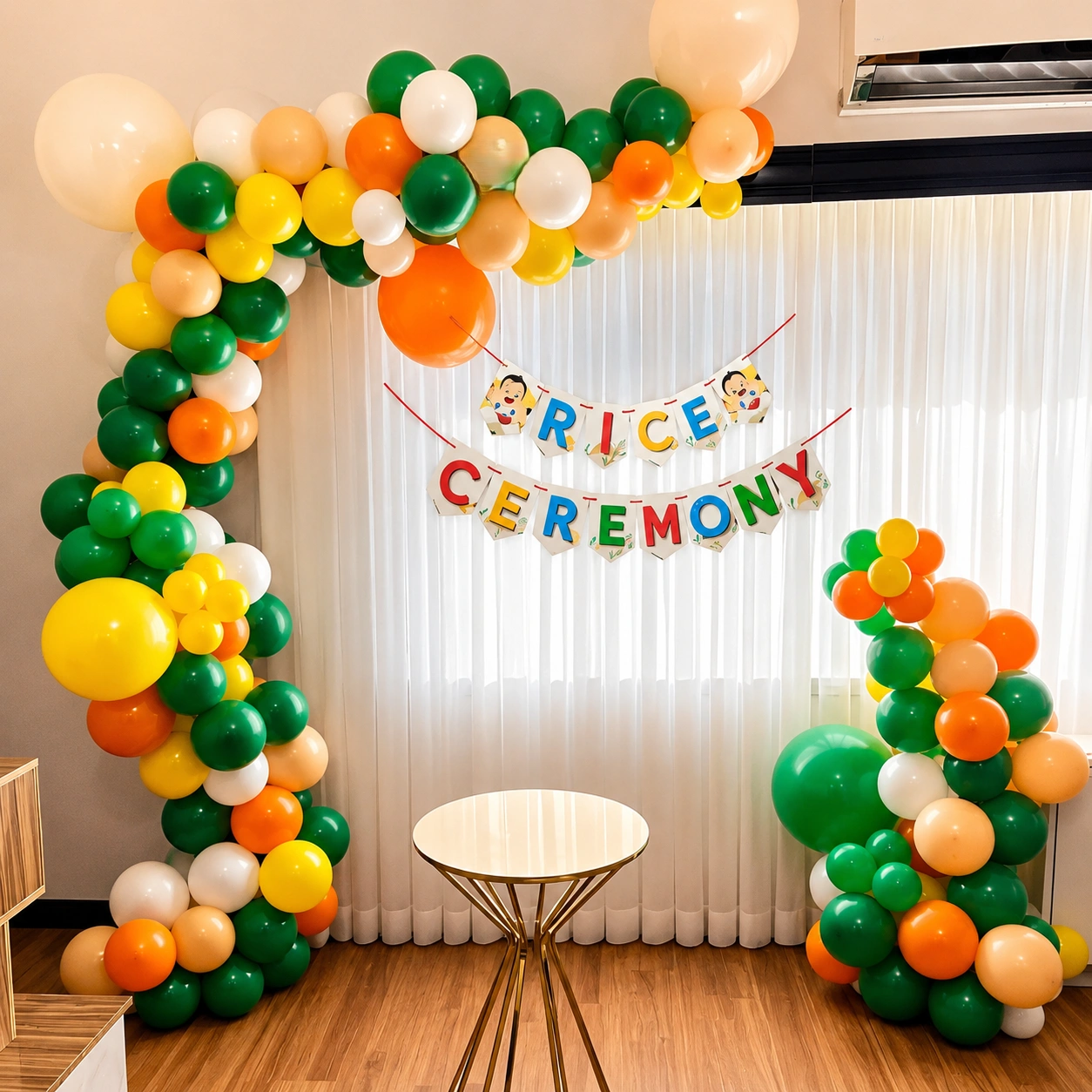 Pastel Rice Ceremony Arch