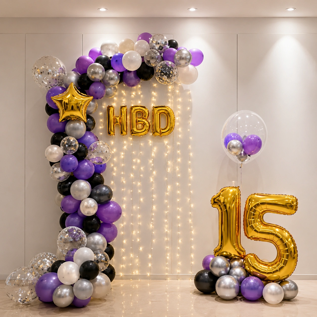 Simple Balloon Wall Decoration