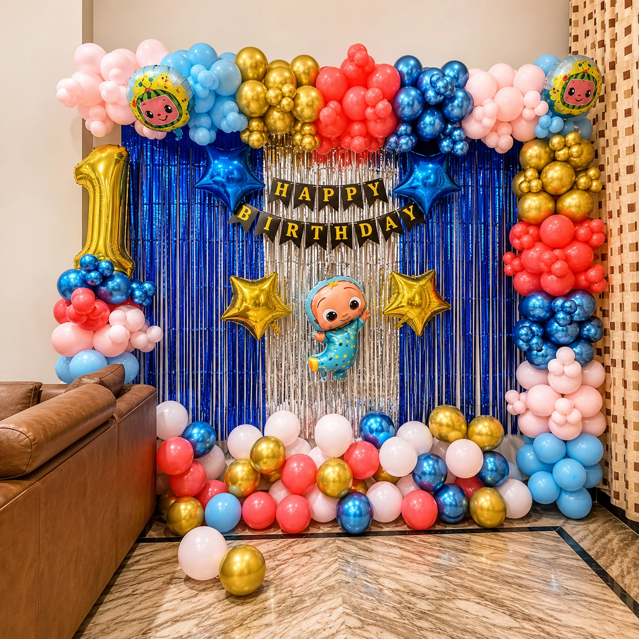 Baby Milestone Balloon Decoration