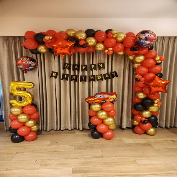 Cars Theme Balloon Decoration