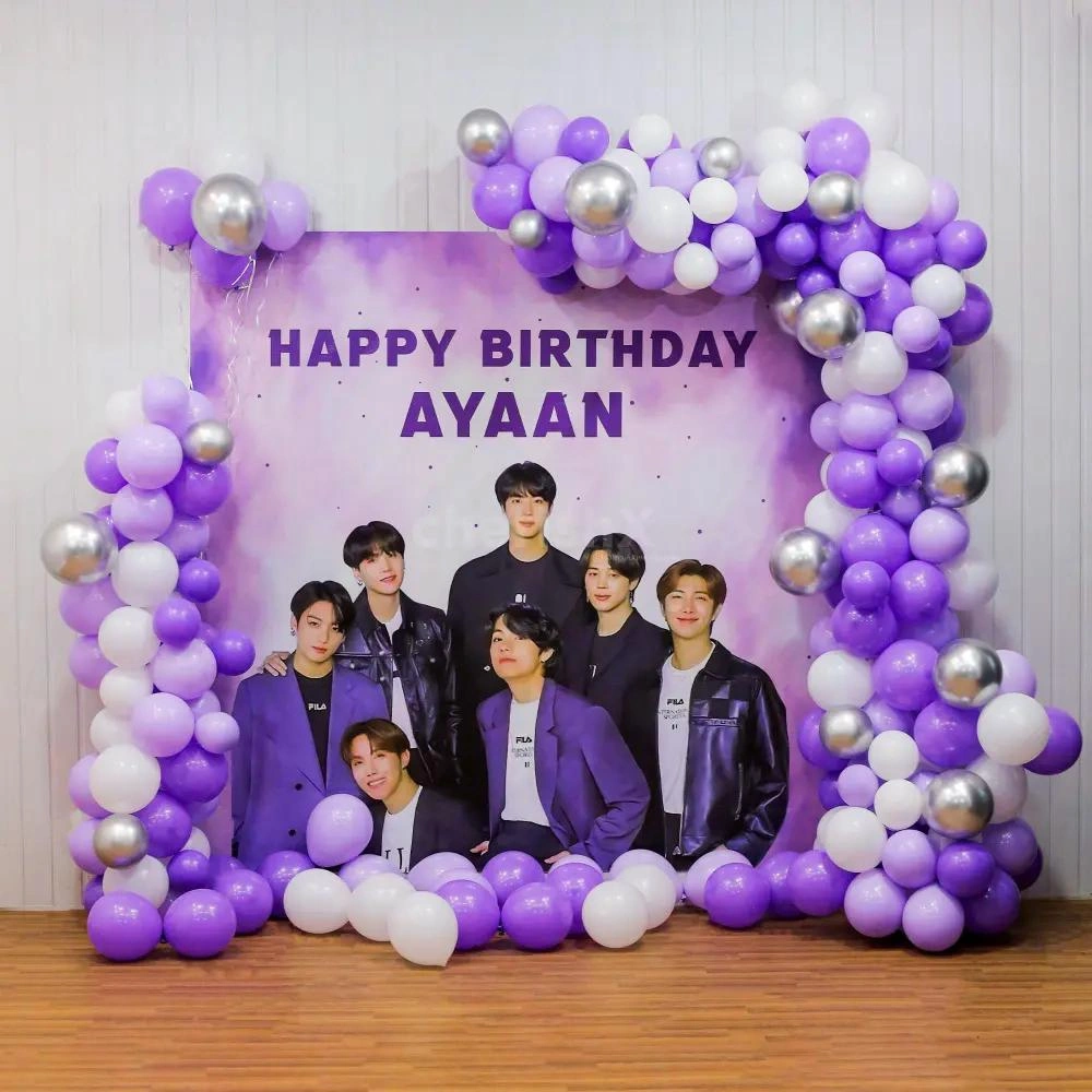 BTS Inspired Birthday Decoration