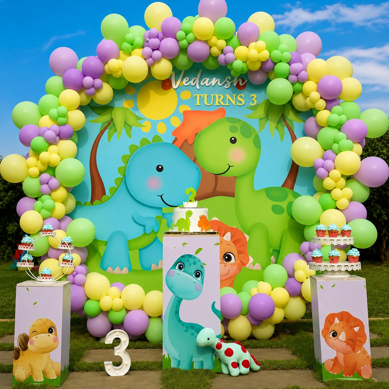 Dinosaur Theme Birthday Decoration