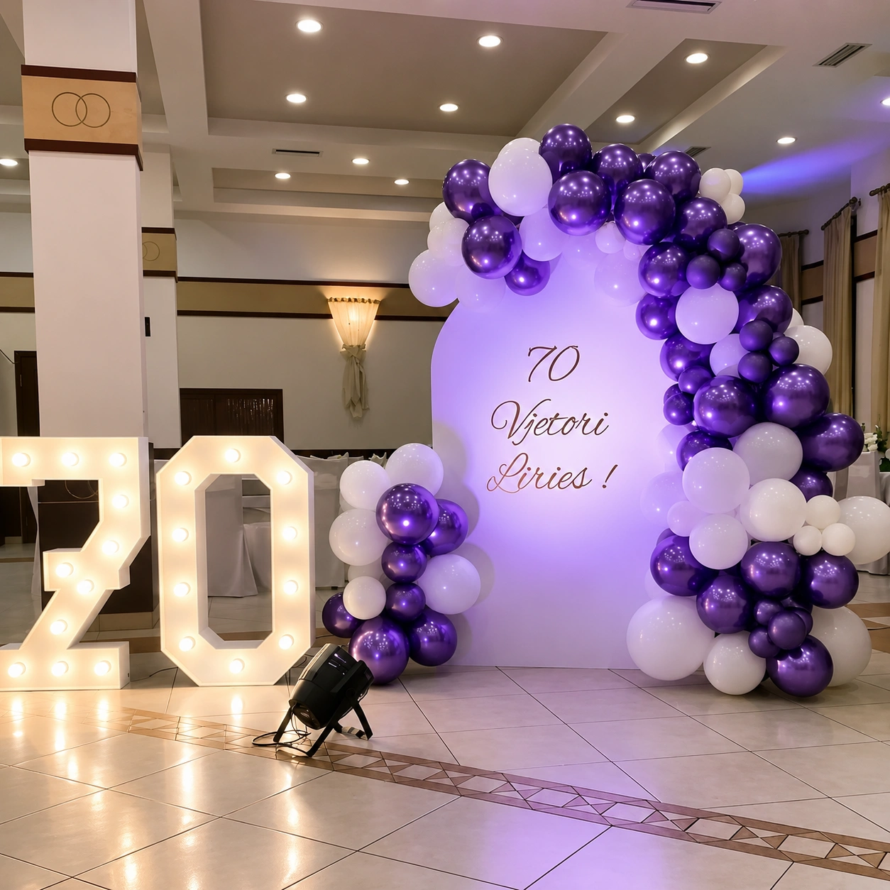 Customized 70th Birthday Decoration