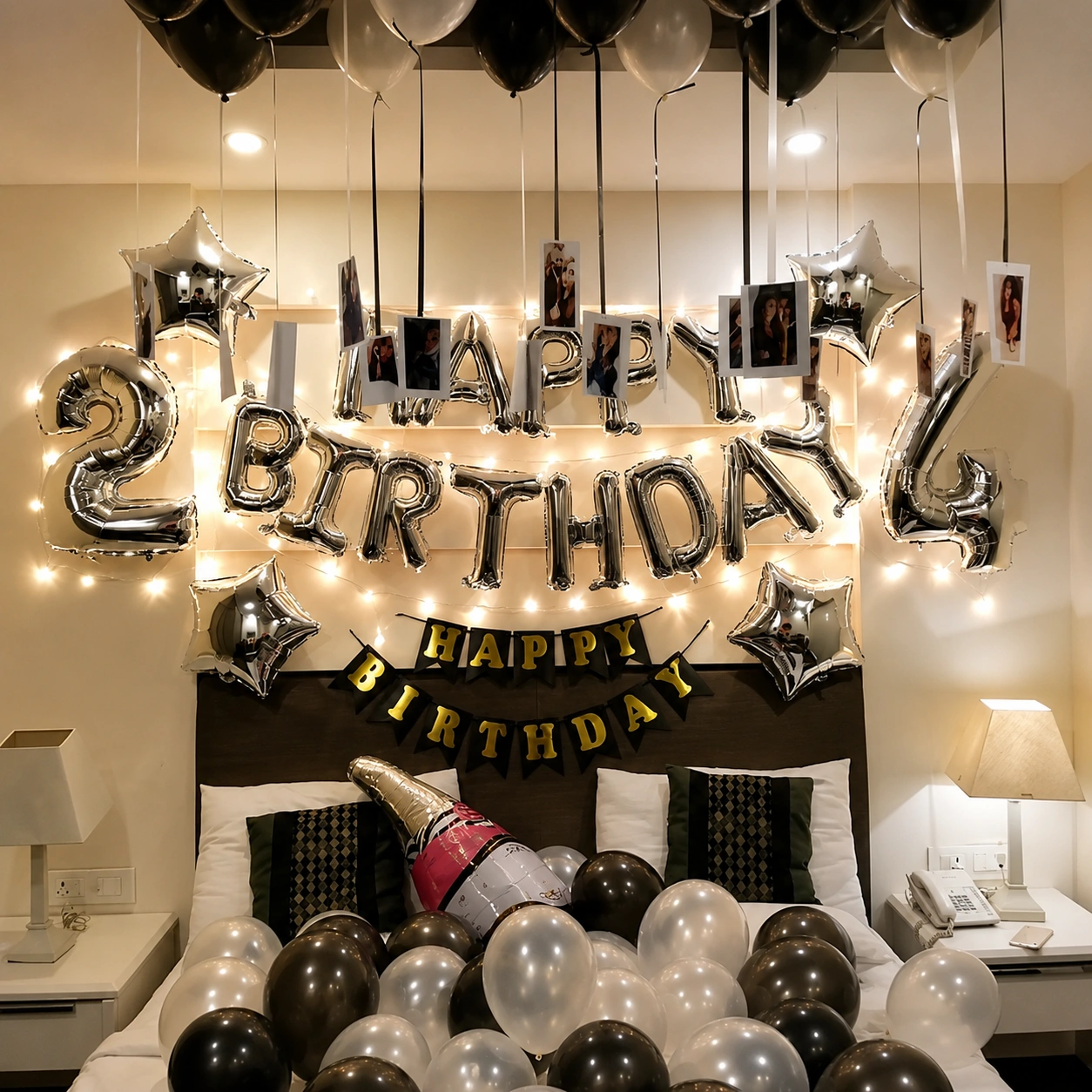 Surprise Birthday Room Decoration