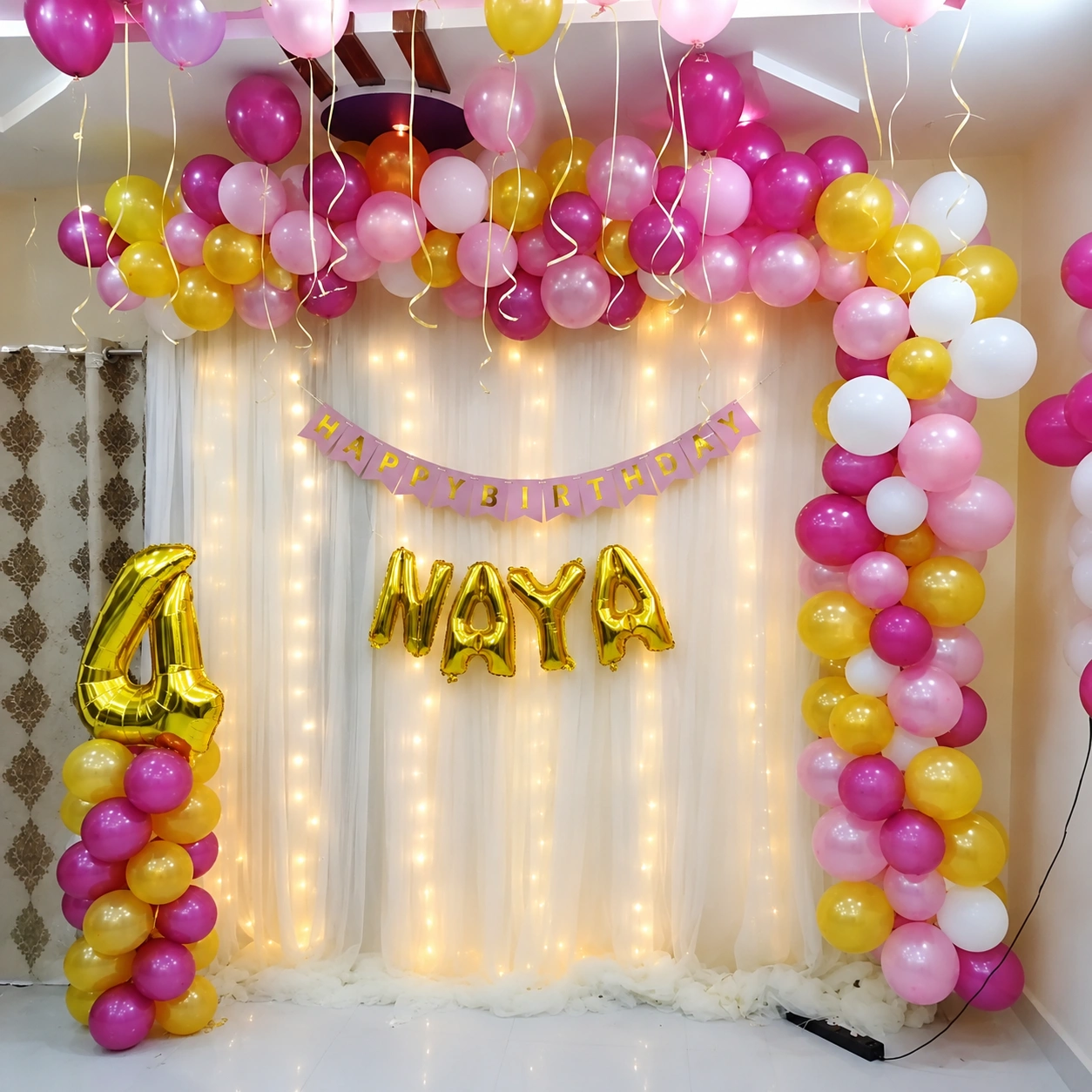 Baby Girl Birthday Decor