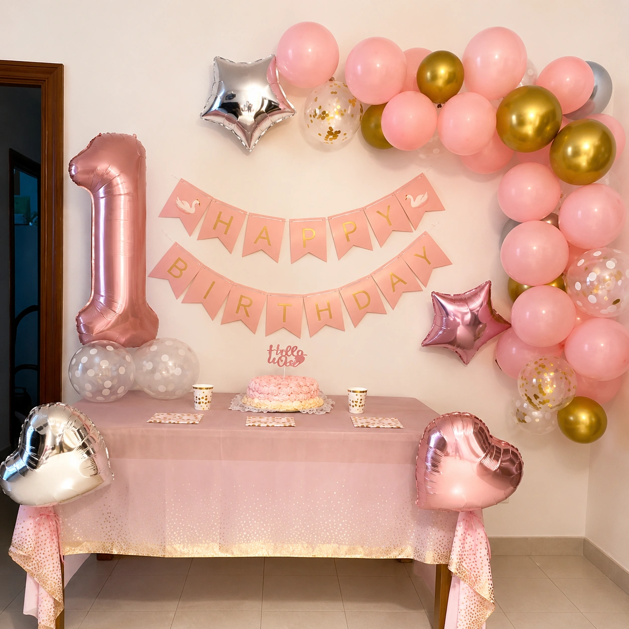 Elegant Blush Birthday Celebration