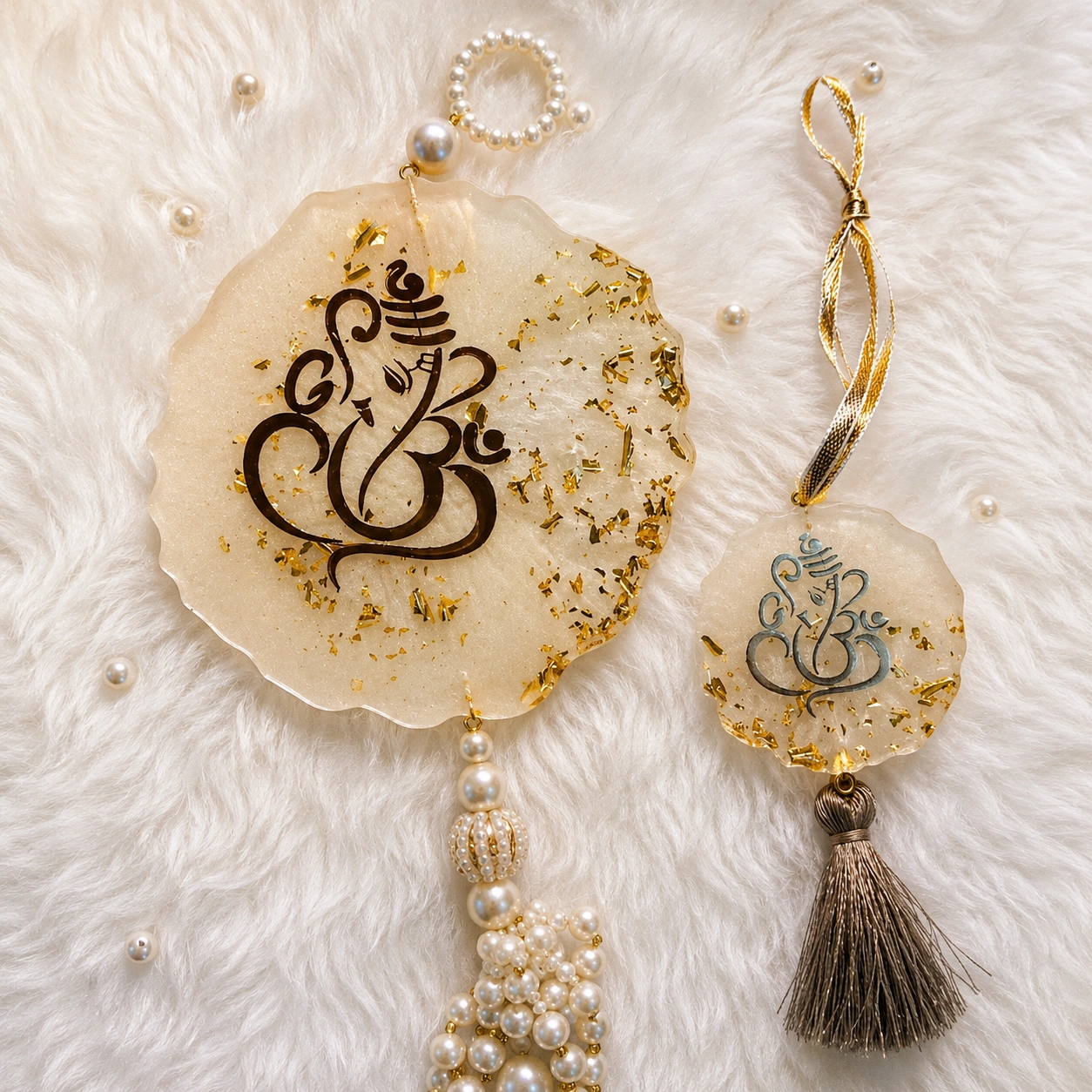 Golden Ganesha Pearl Toran
